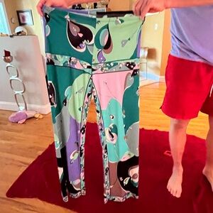 EMILIO PUCCI VINTAGE WIDE LEG SLACKS, SZE 8. Rare Color pattern.